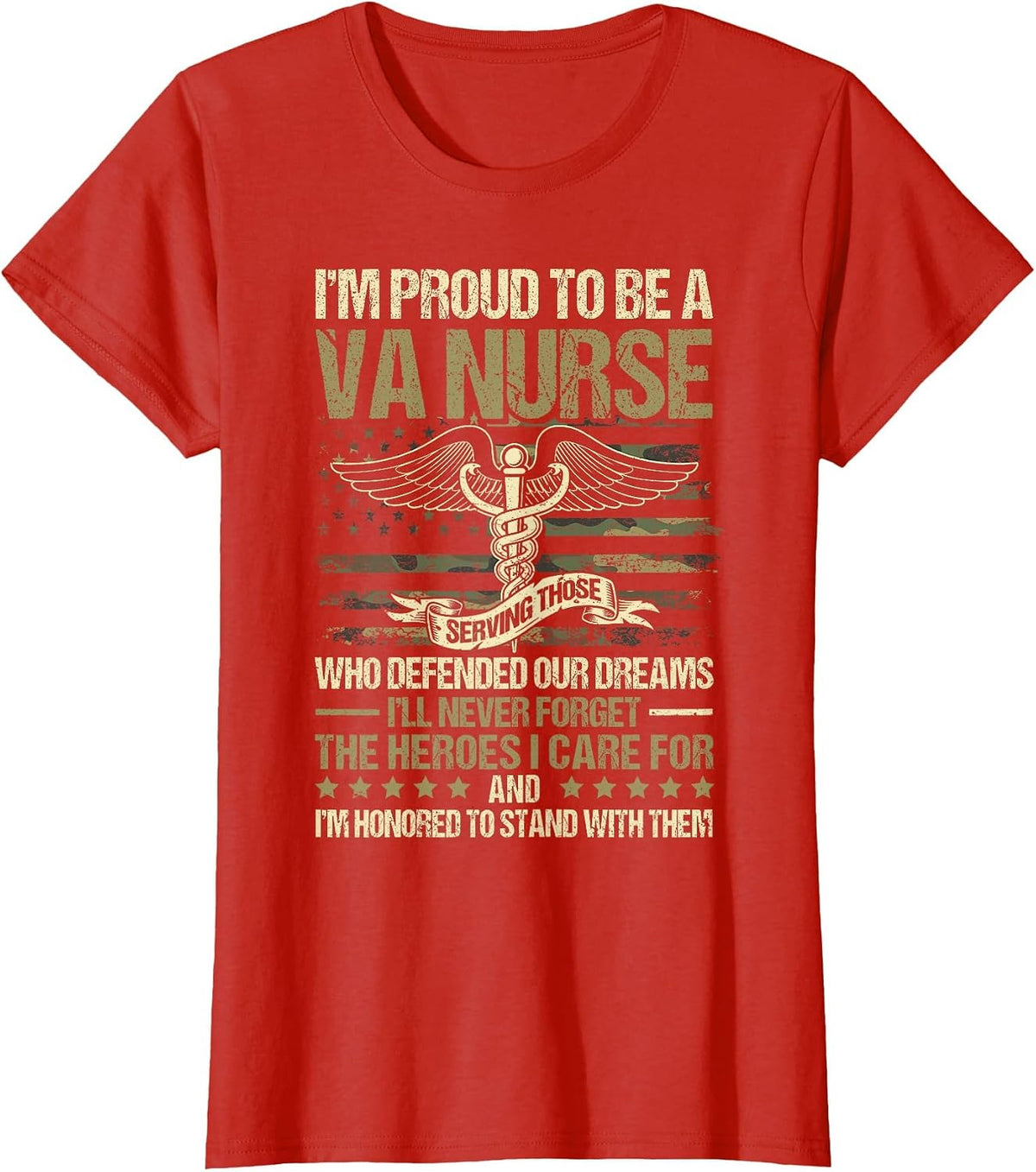 VA Nurse T-Shirt - Red