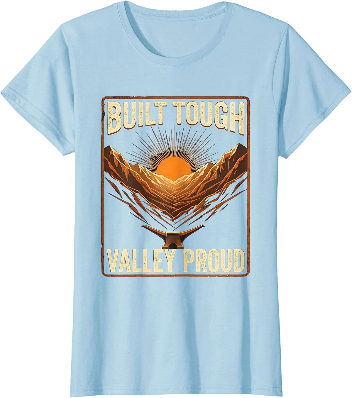 Women's Built Tough Valley Proud Valley Forge Automotive T-Shirt - Baby Blue