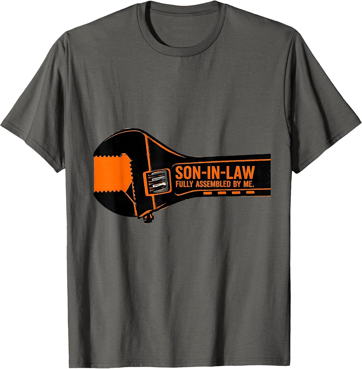 Men's Son-In-Law Fully Assembled By Me Funny Family Role Gift T-Shirt - Asphalt Grey