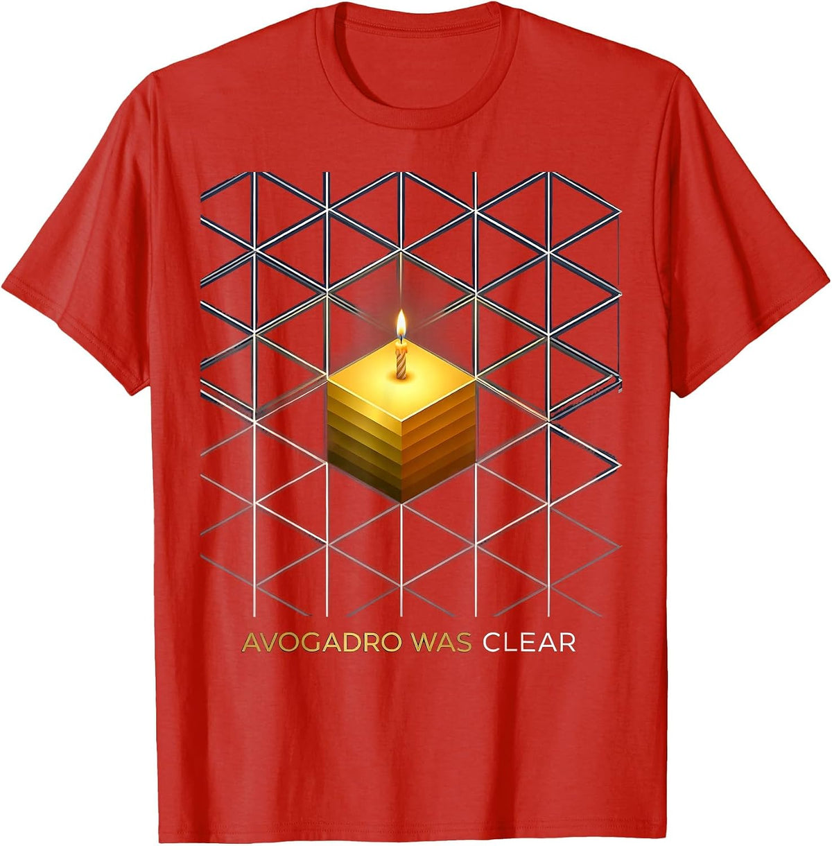 Men's Avogadro Was Clear Funny Chemistry Mole Day Student Teacher T-Shirt - Red
