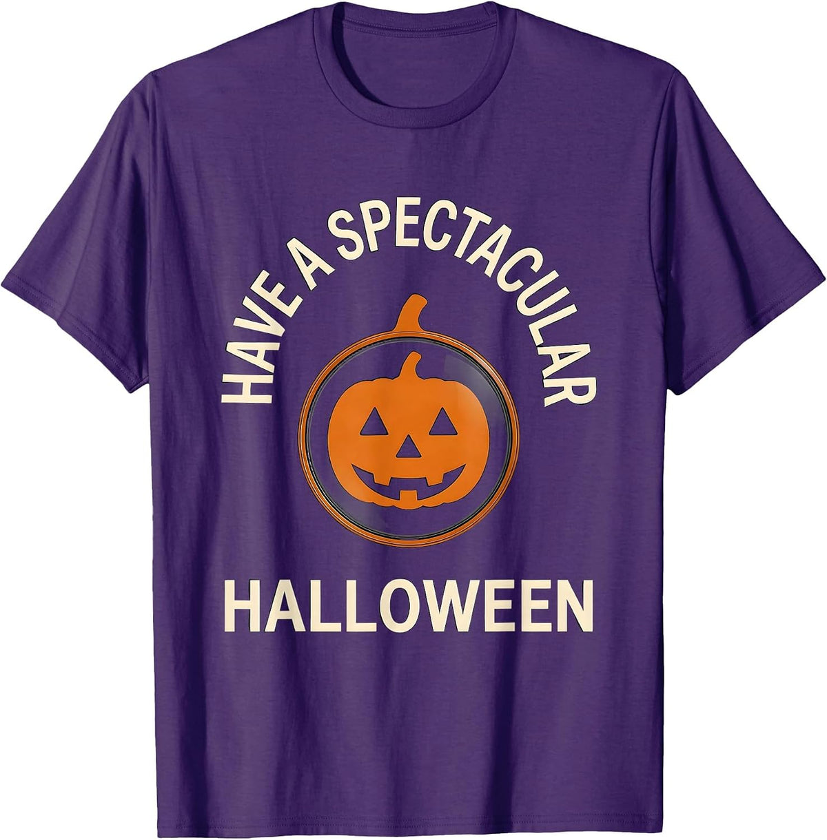 Have a Spectacular Halloween Minimalist Optometrist Eye T-Shirt - Purple