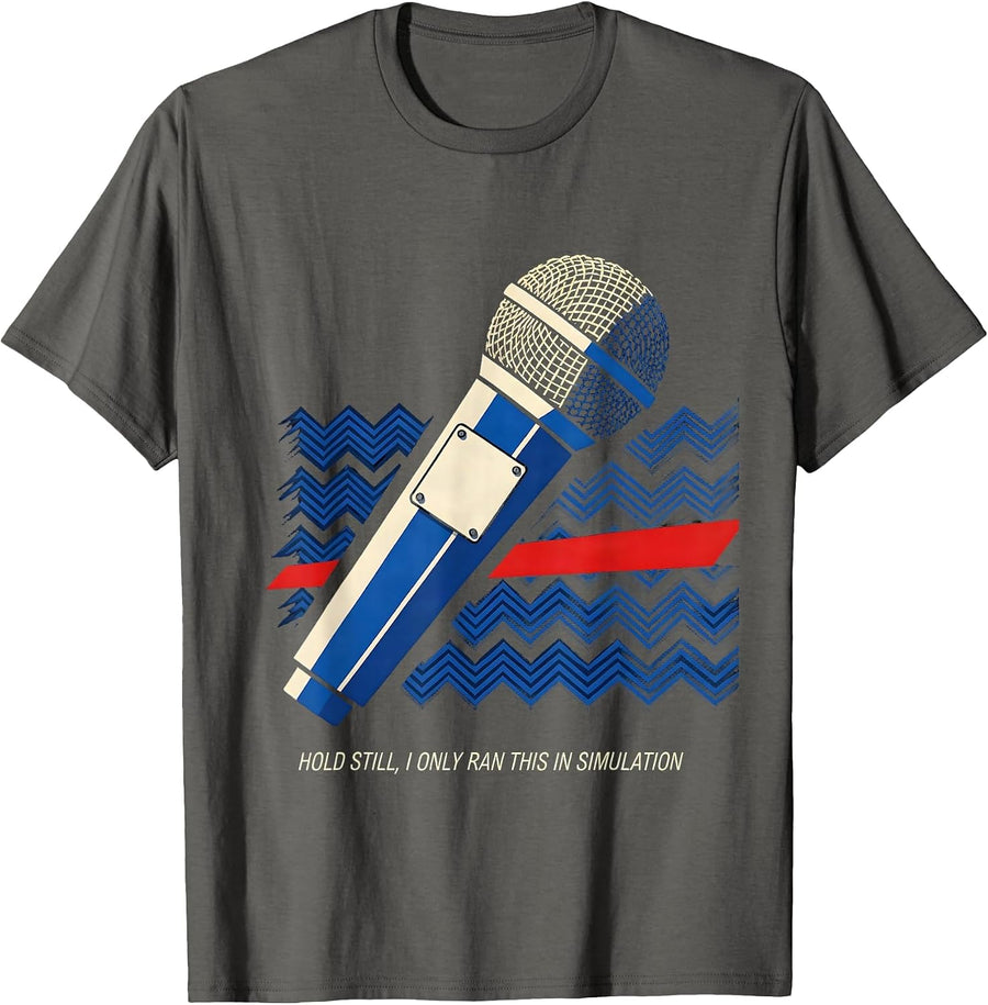 Hold Still, I Only Ran This In Simulation Funny EMT T-Shirt - Asphalt Grey