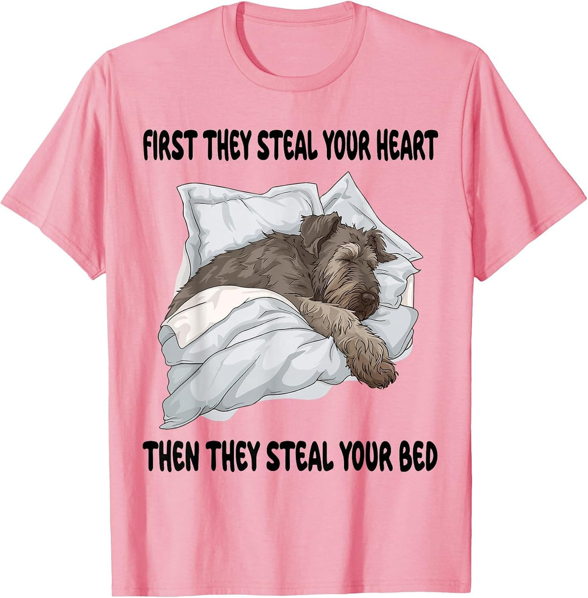 Irish Wolfhound Sleepwear Nightdress T-Shirt - Pink