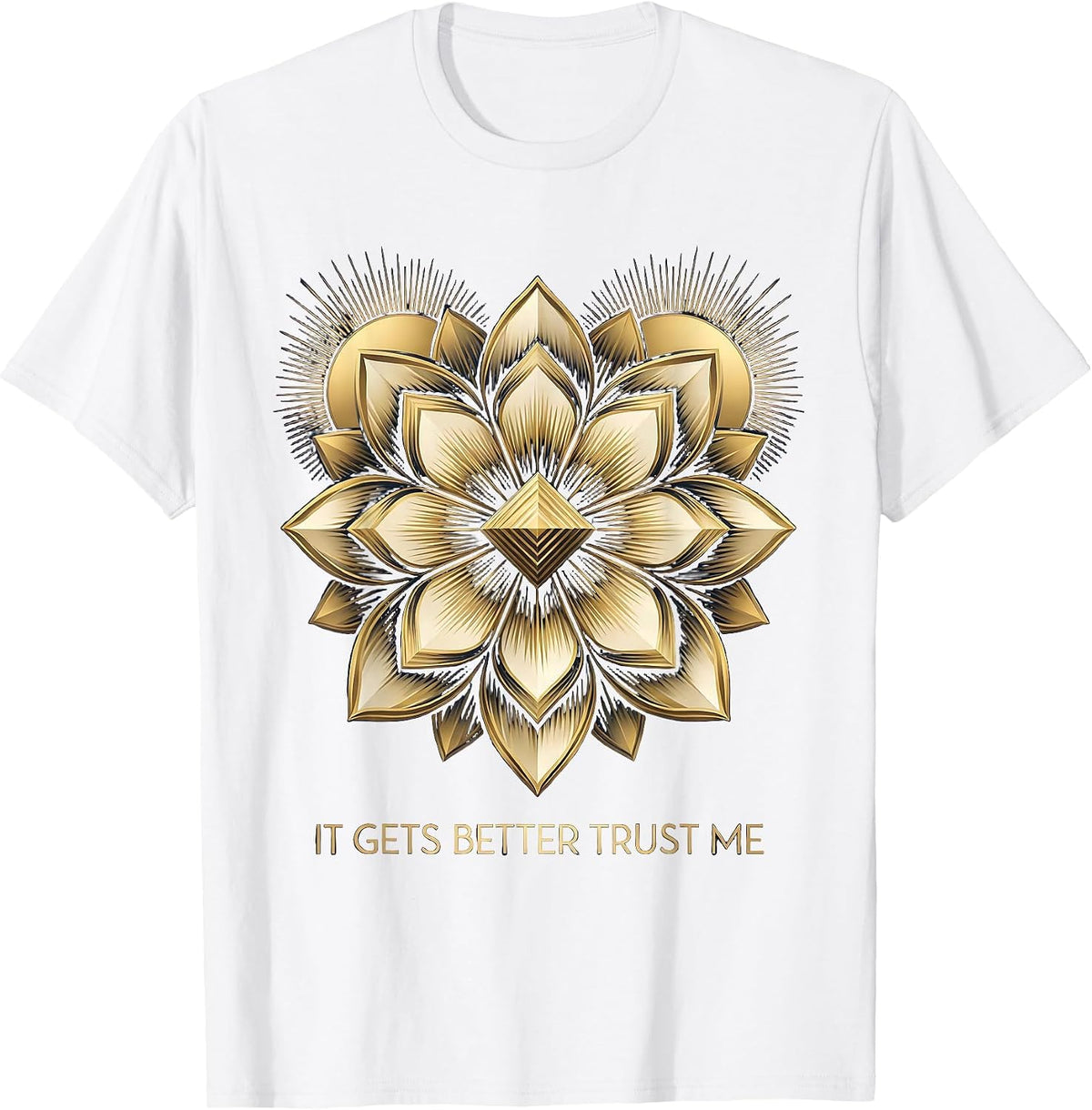 Men's It Gets Better Trust Me Mental Health Matters T-Shirt - White