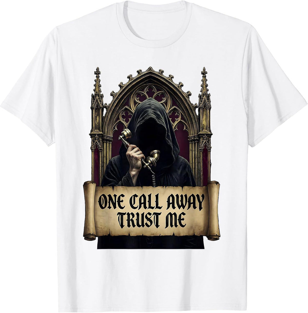 Men's I Cant But I Know A Guy One Call Away T-Shirt - White