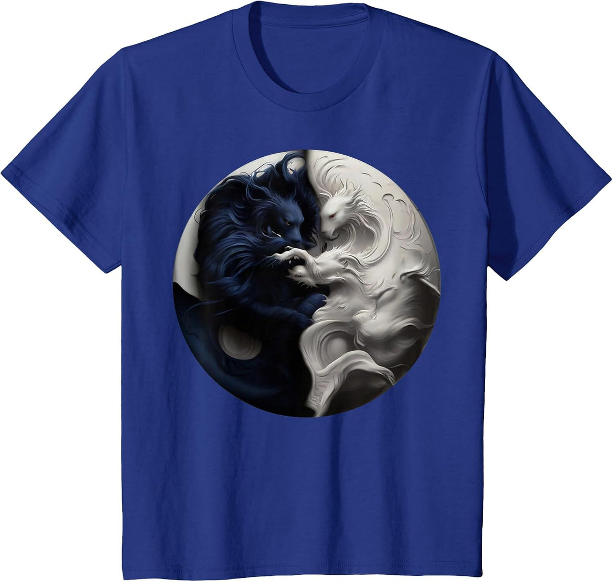 Yin Yang T-Shirt - Royal Blue