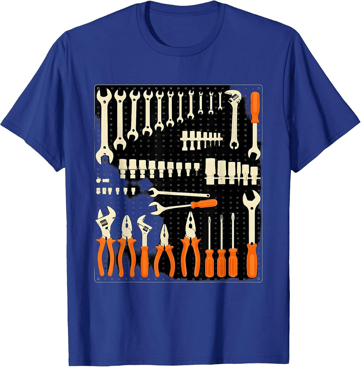 Men's Teach Your Kids To Change Oil Garage Tools T-Shirt - Royal Blue