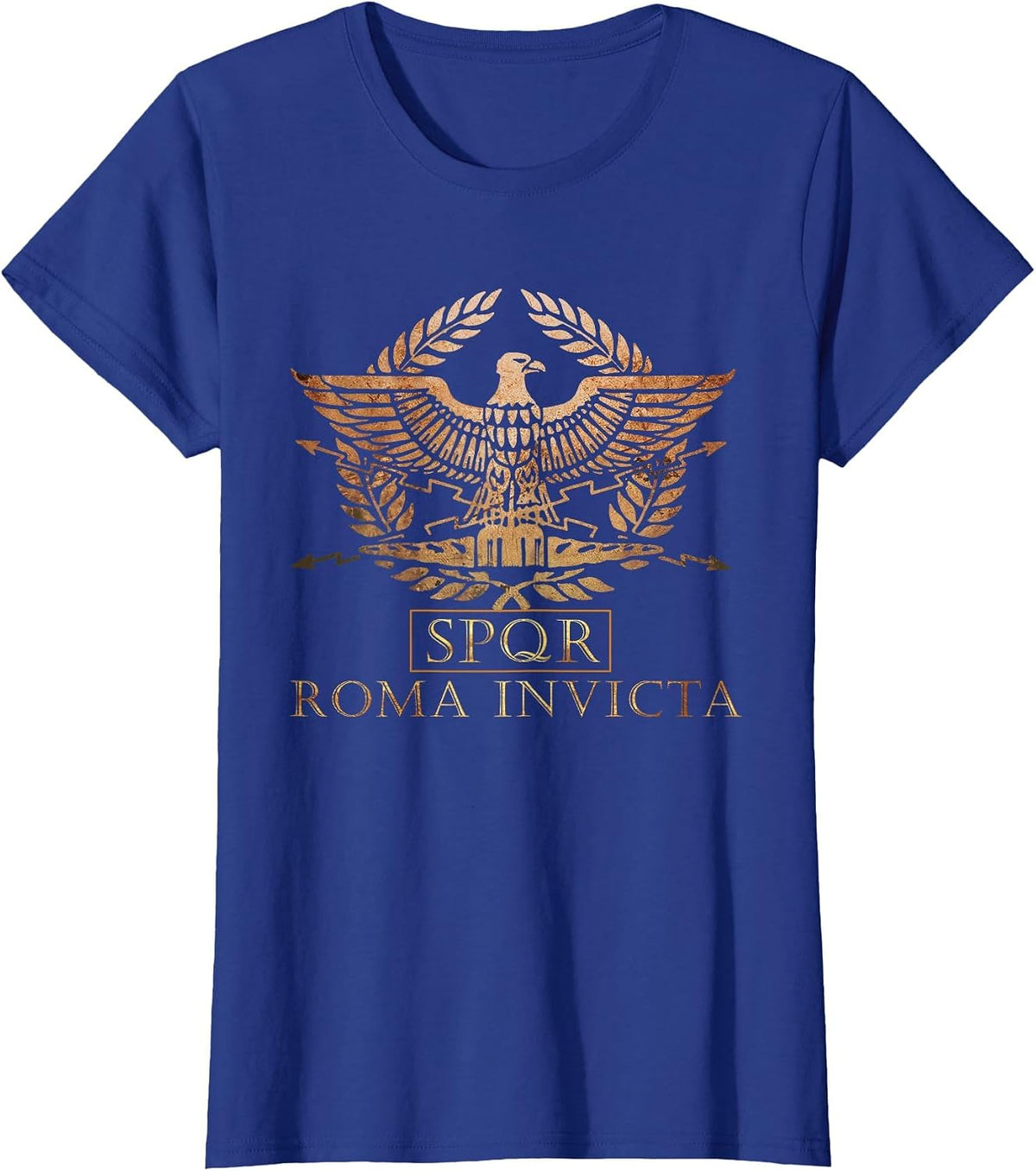 SPQR - Roma Invicta - Unconquered Rome T-Shirt - Royal Blue