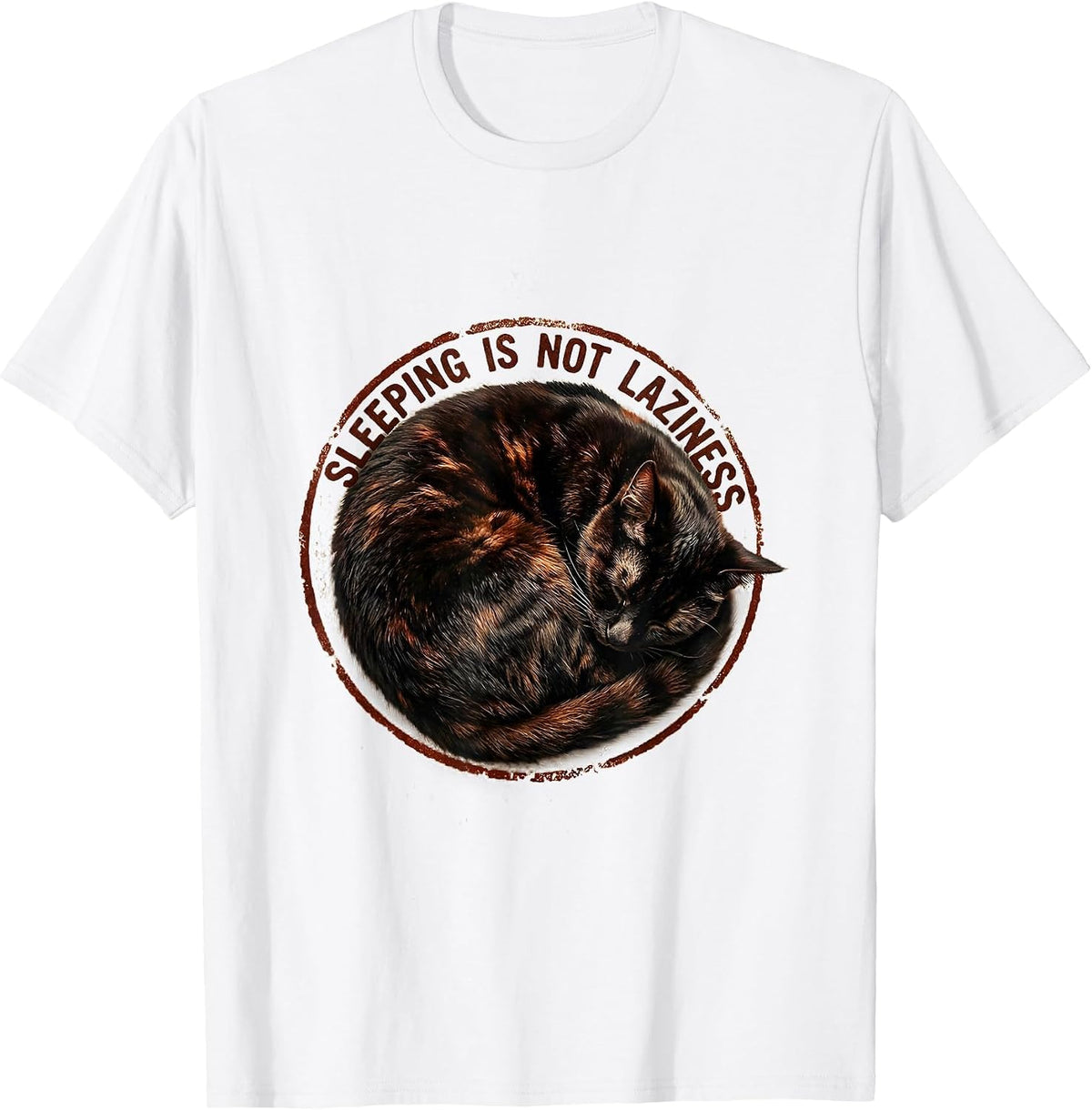 Men's Sleeping Is Not Laziness Rest Advocate Design T-Shirt - White