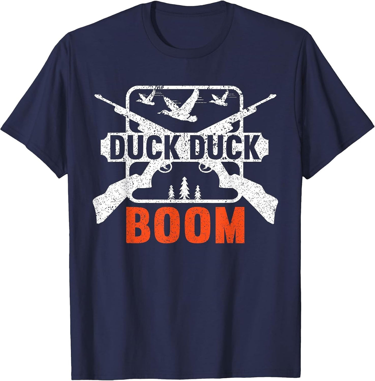 Duck Duck Boom | Hunting Ducks Hunting Funny Hunter T-Shirt - Navy Blue