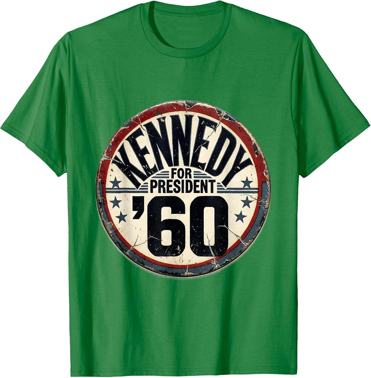 Men's Kennedy for President '60 Distressed Political History T-Shirt - Kelly Green