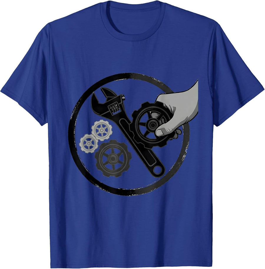 Sealed Pipe Wrench Badge Funny Plumber Gift T-Shirt - Royal Blue
