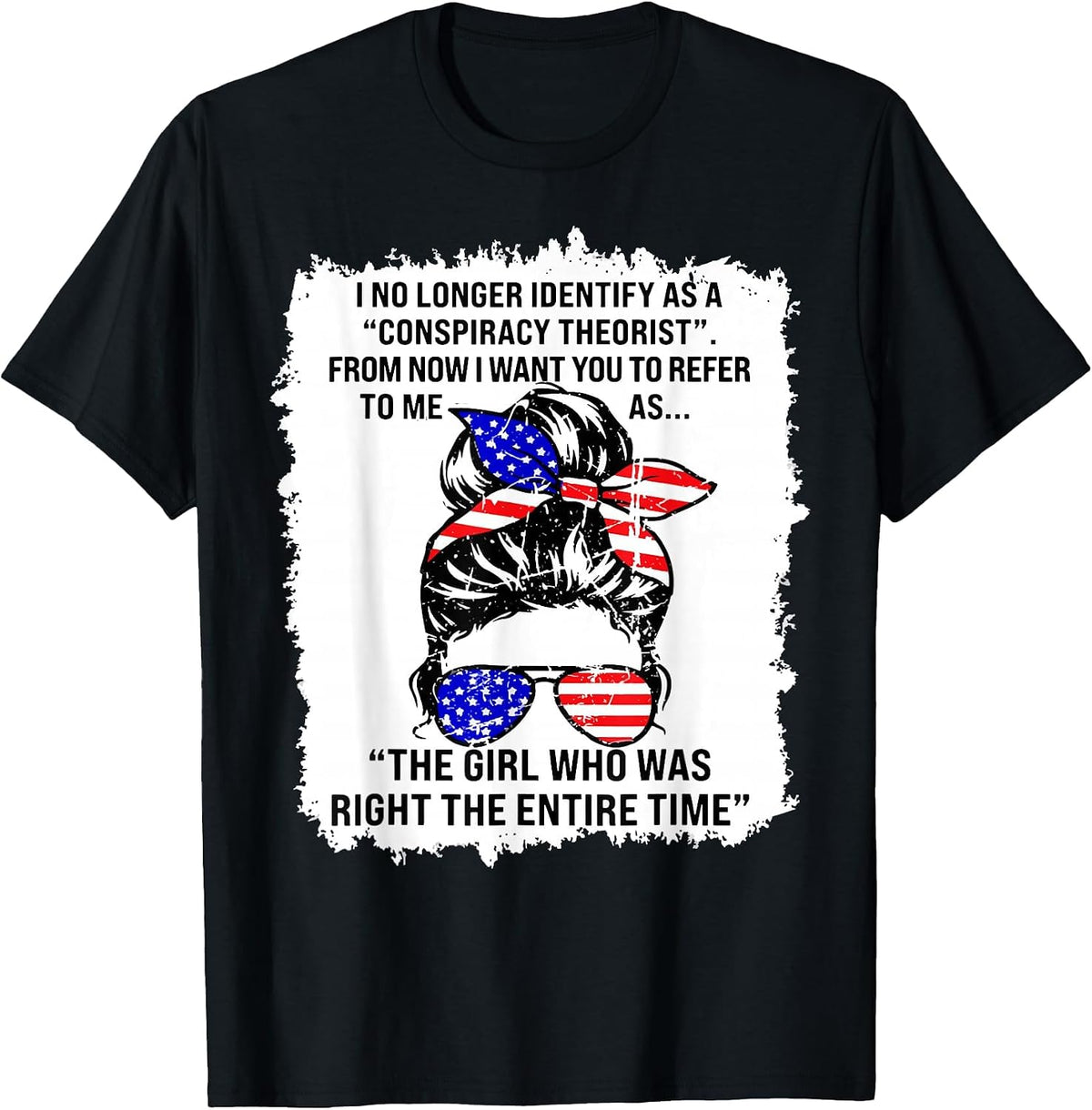 I No Longer Identify As A Conspiracy Theorist from Now I T-Shirt - Black