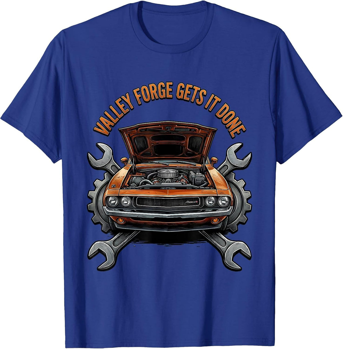 Men's Valley Forge Gets It Done Automotive Design T-Shirt - Royal Blue