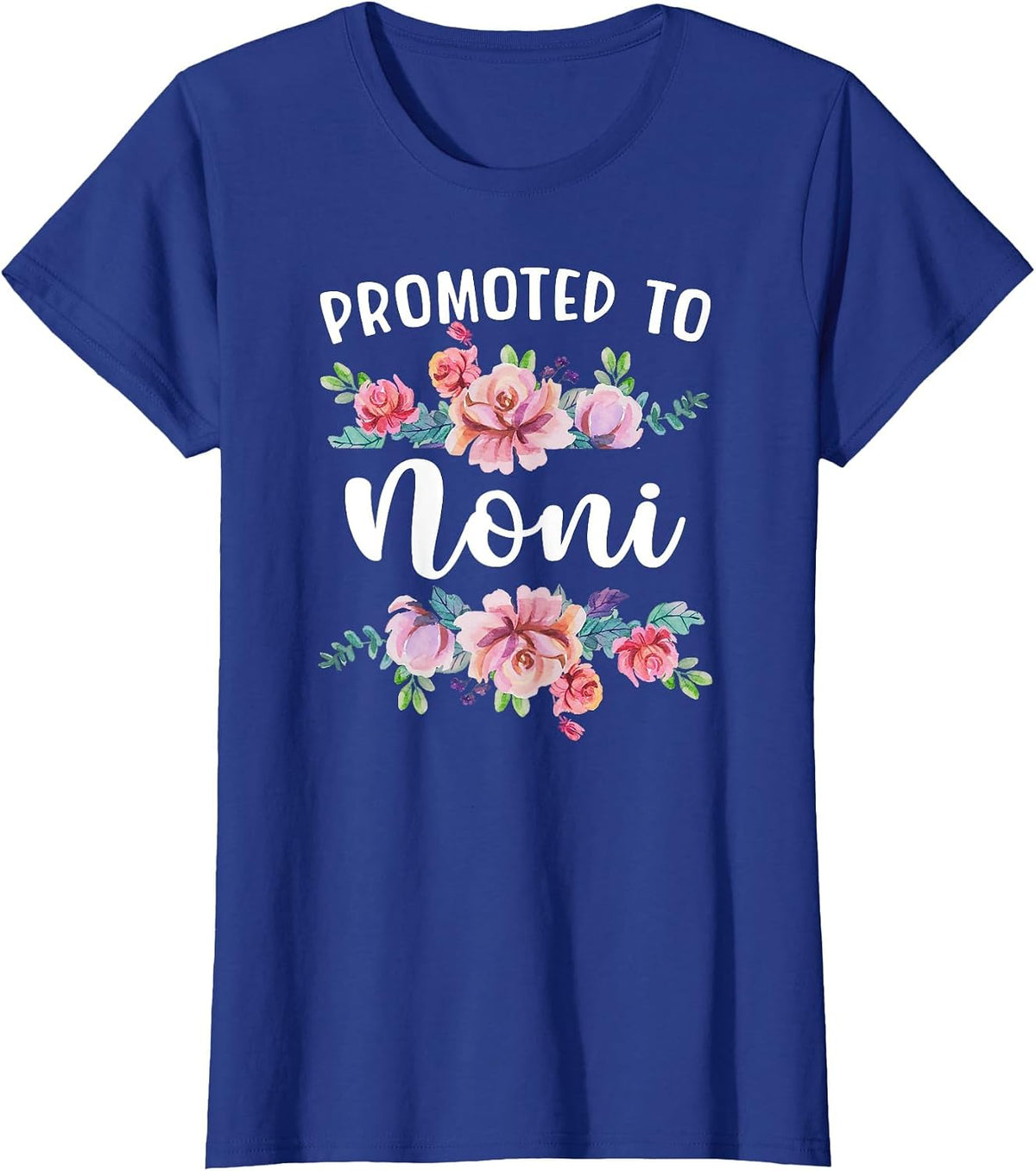 Promoted to Noni to Be Future Noni Grandma T-Shirt - Royal Blue