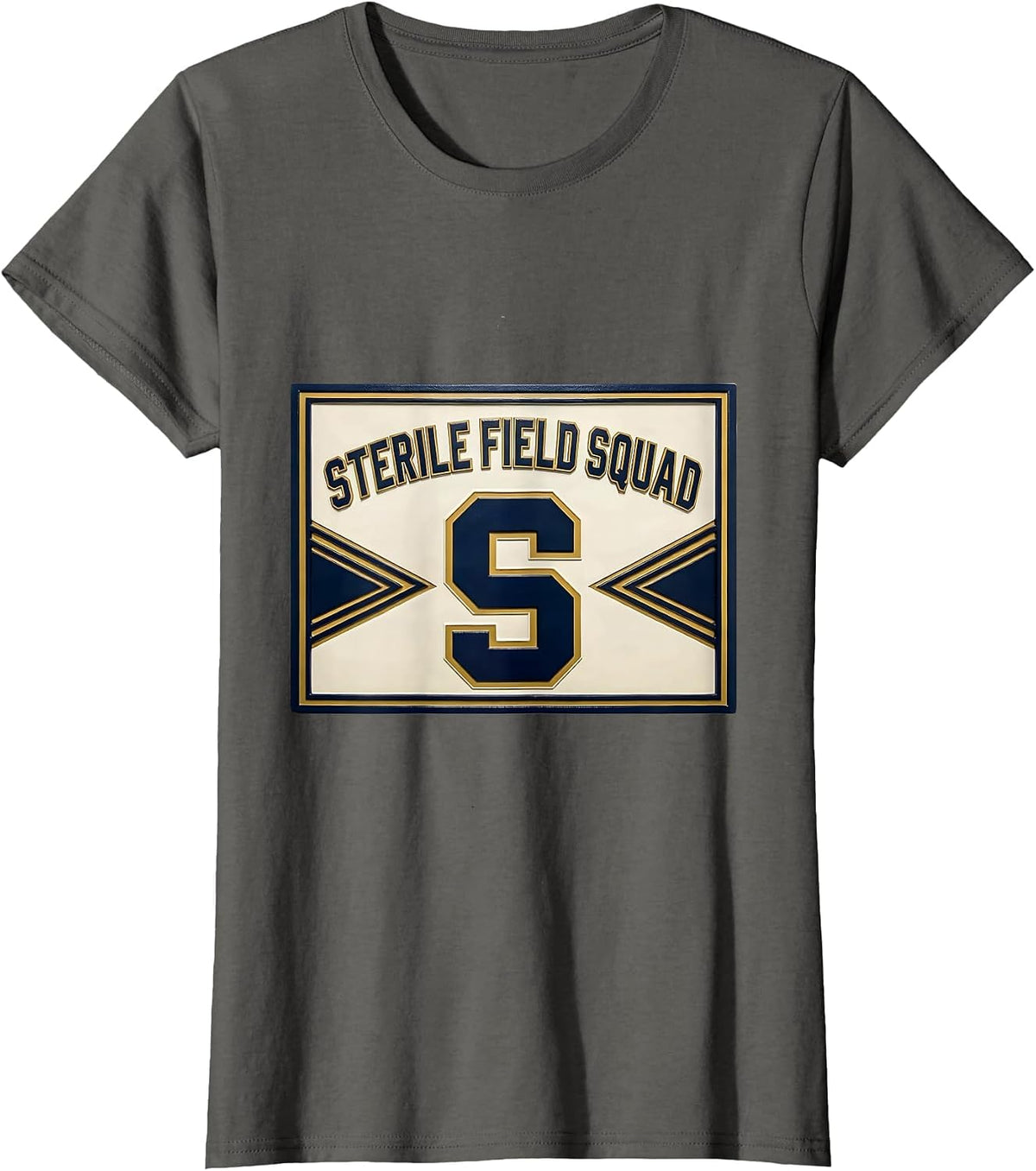 Women's Sterile Field Squad Sports Surgical Tech Scrub Tech Pride T-Shirt - Asphalt Grey