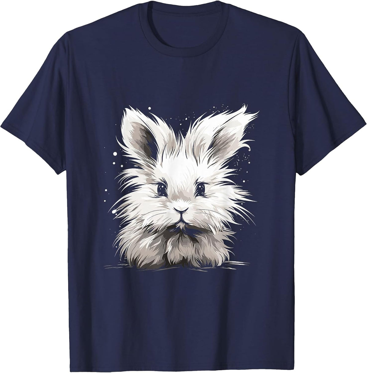 Angora Rabbits Owners Furry Rabbit T-Shirt - Navy Blue