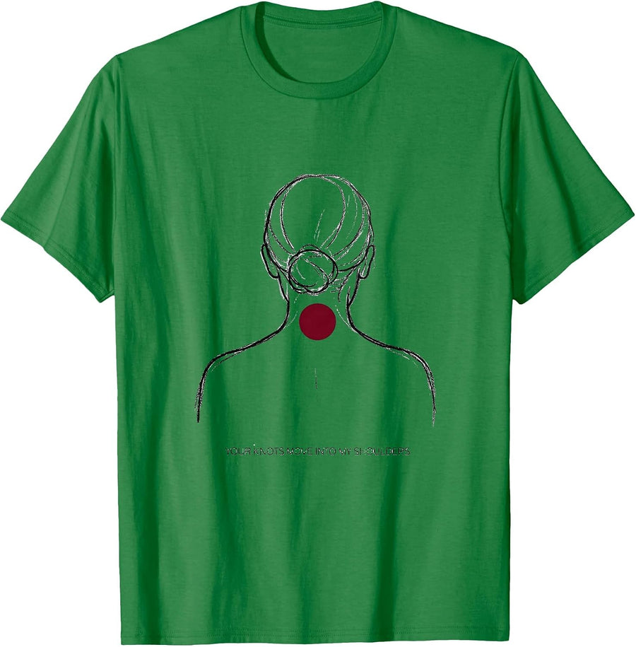 Men's Your Knots Move Into My Shoulders Funny Massage Therapist T-Shirt - Kelly Green