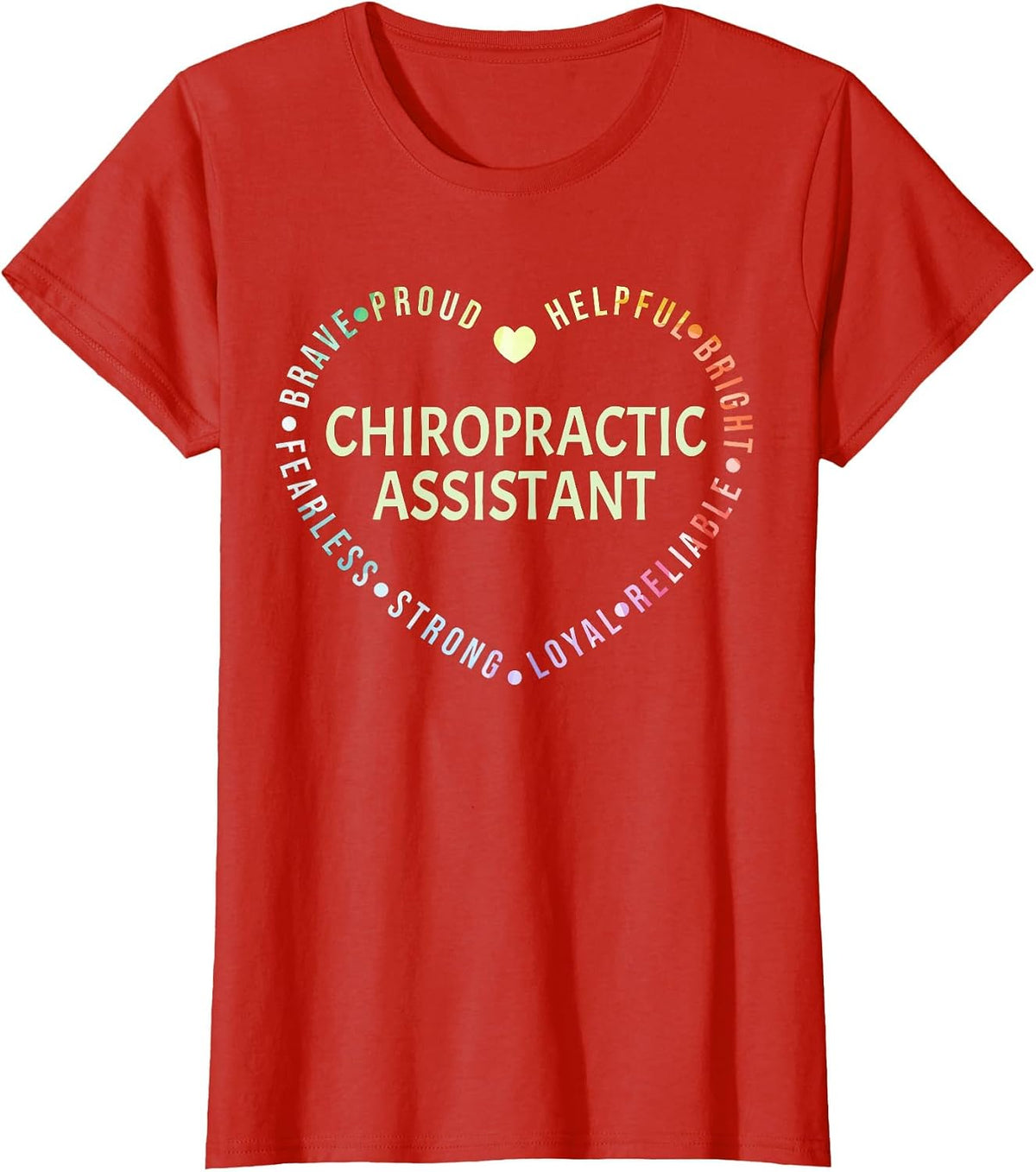 Chiropractic Assistant T-Shirt - Red