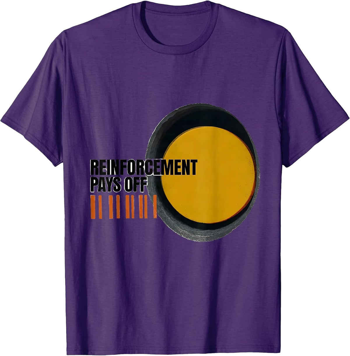 Reinforcement Pays Off Screenprint ABA Therapist T-Shirt - Purple