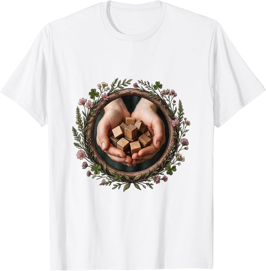 Paraprofessional Alphabet Blocks Illustration T-Shirt - White