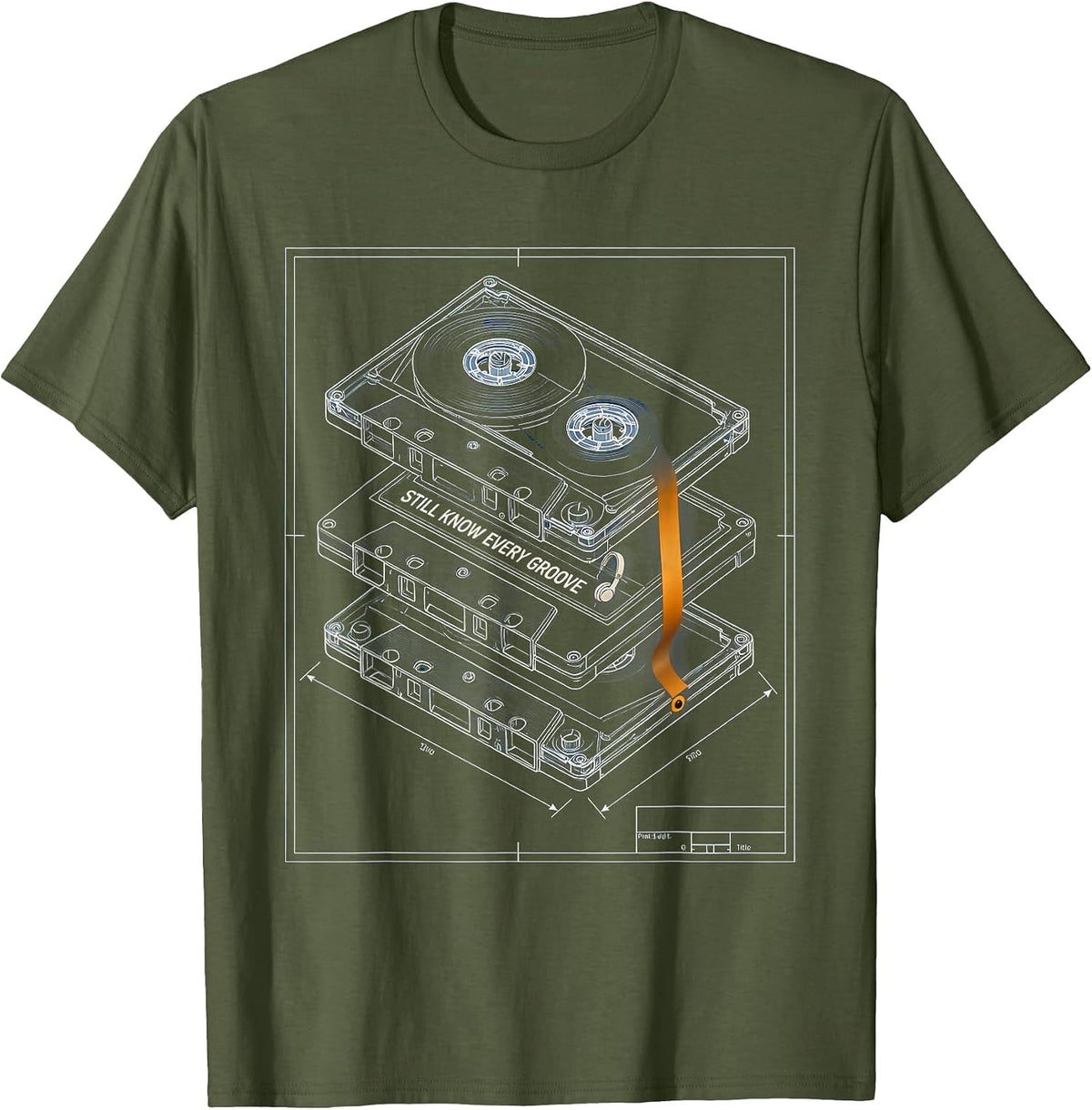 Still Know Every Groove 90s R&B Music Fan Retro T-Shirt - Olive Green