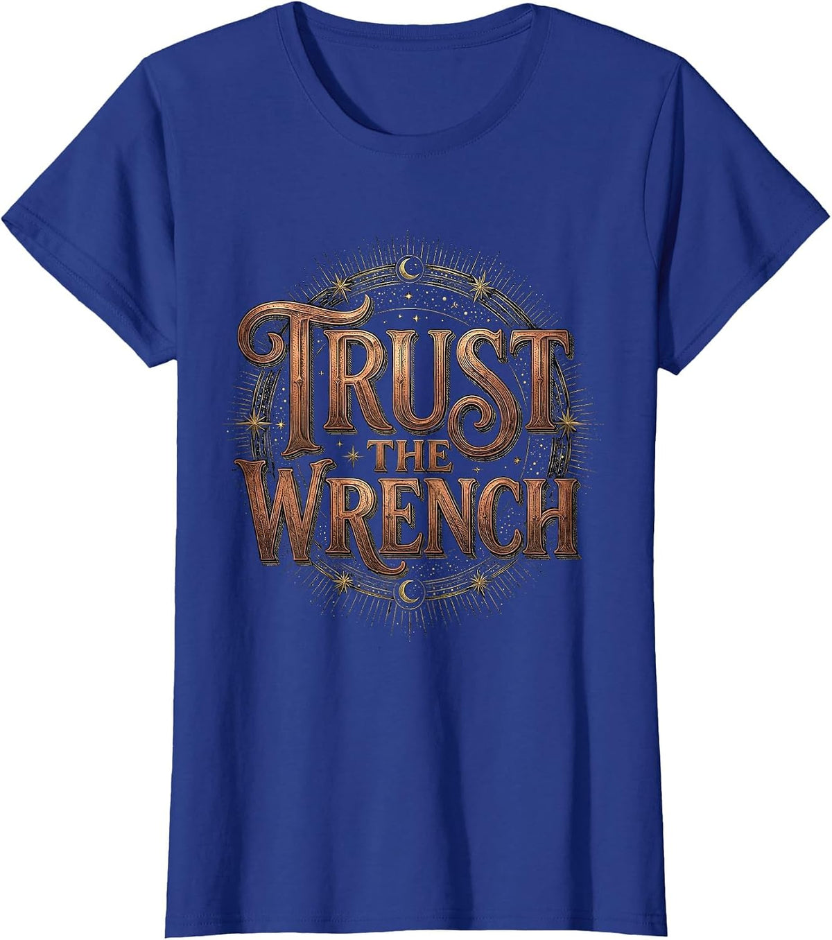 Women's Valley Forge Automotive Trust the Wrench Design T-Shirt - Royal Blue