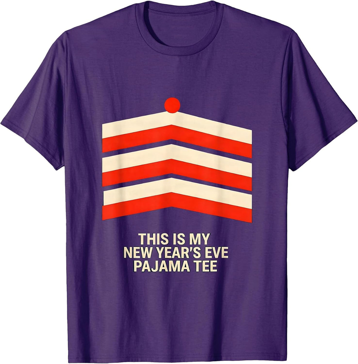 This Is My New Year's Eve Pajama Tee Funny Family Party T-Shirt - Purple