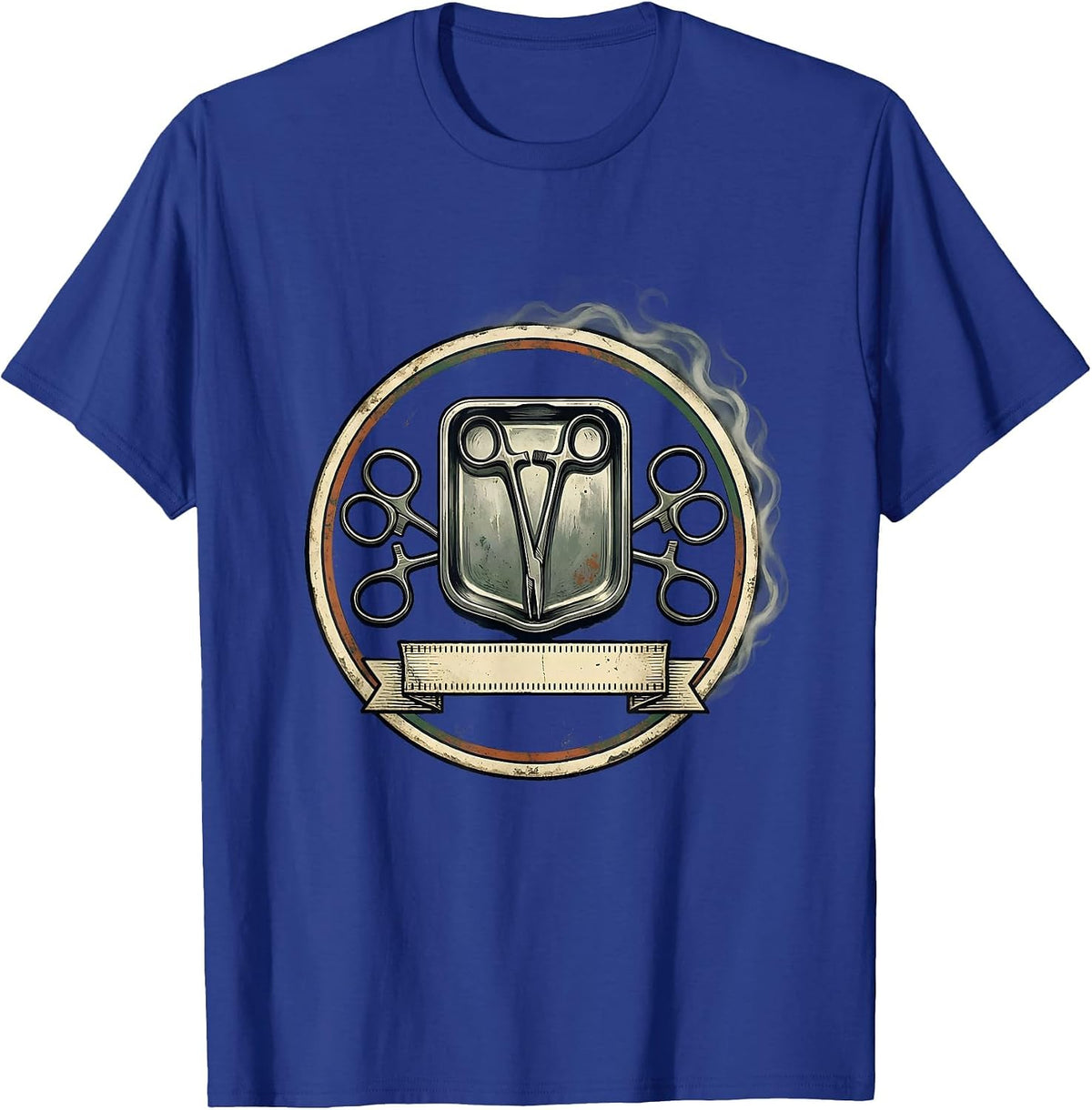 Vintage Surgical Instruments Tech Crew Appreciation Badge T-Shirt - Royal Blue