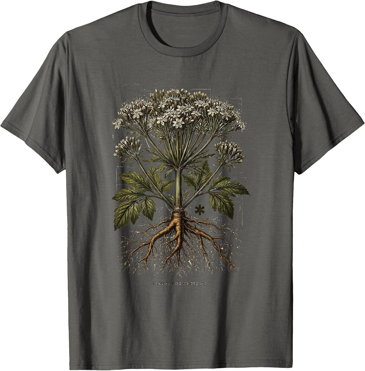 Men's Trauma Life Chose Me EMT Graphic Design T-Shirt - Asphalt Grey