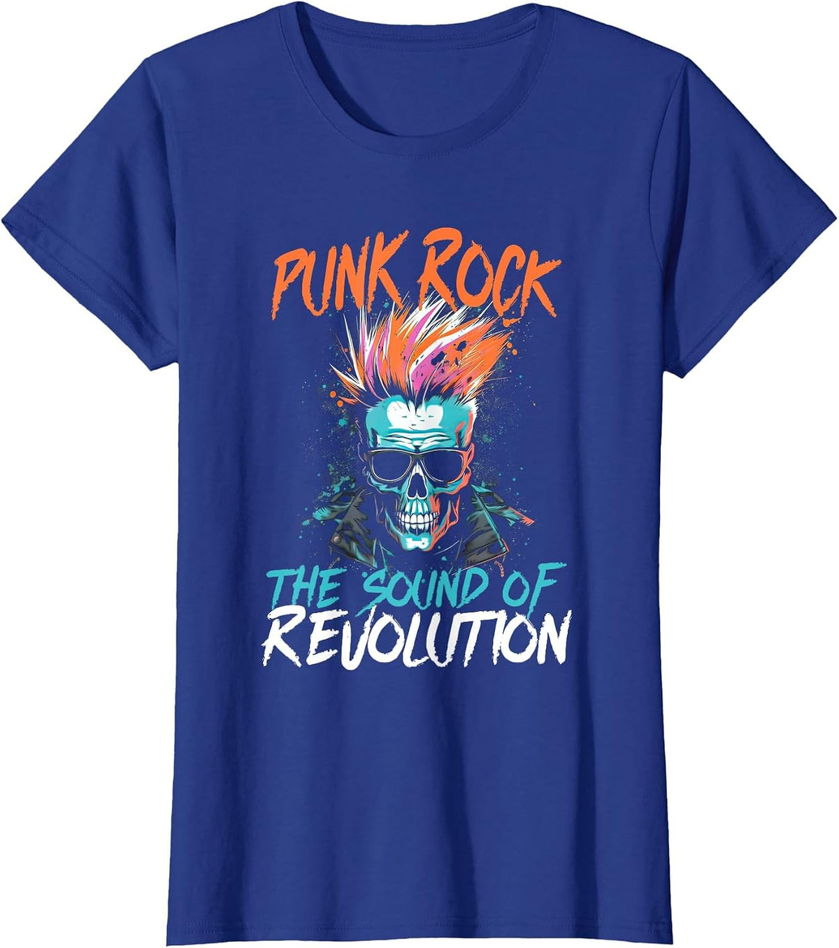 Band Rock The Sound of Revolution Alternative Emo Punk T-Shirt - Royal Blue