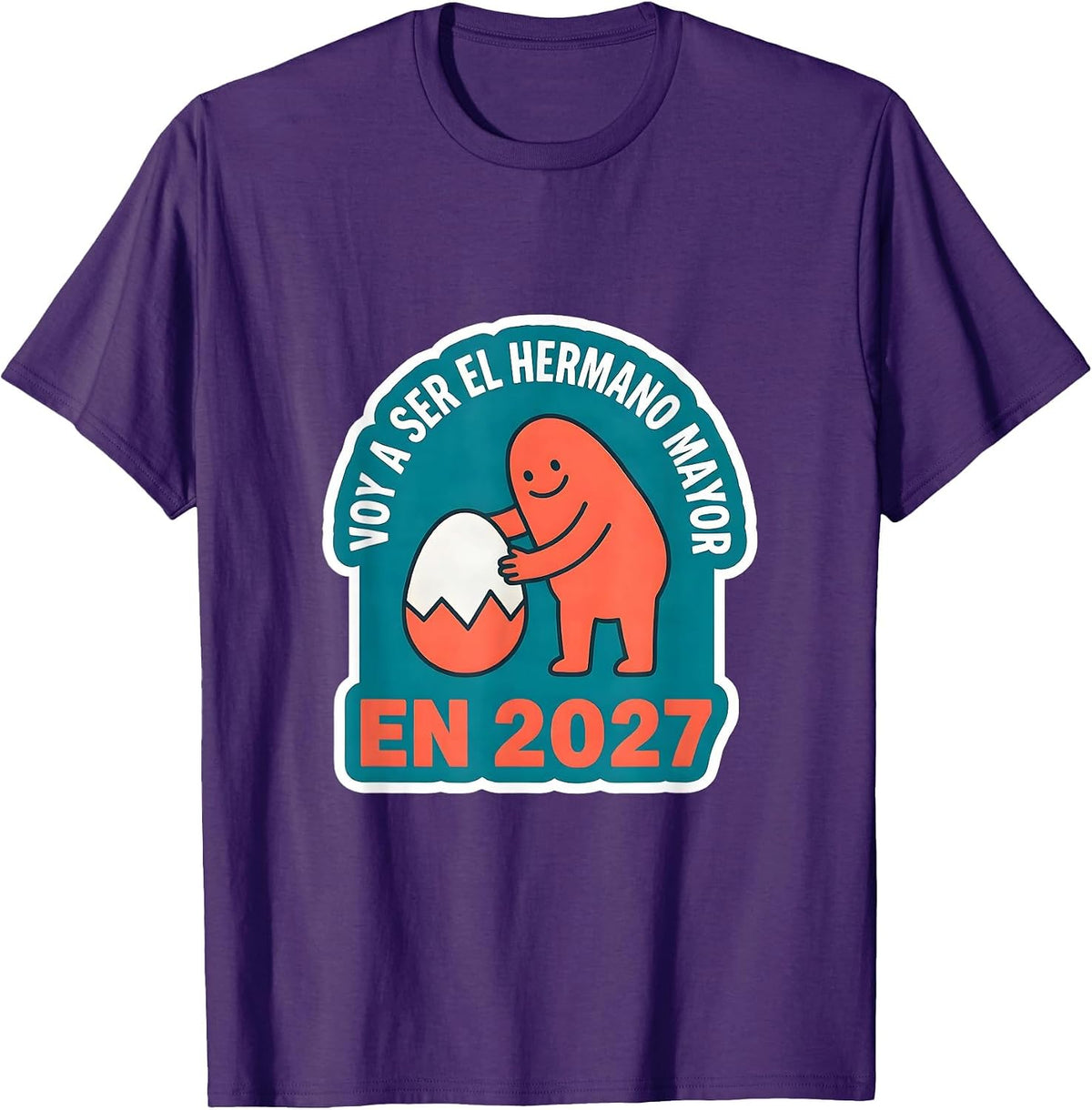 Voy a ser el hermano mayor en 2027 Spanish Big Brother T-Shirt - Purple