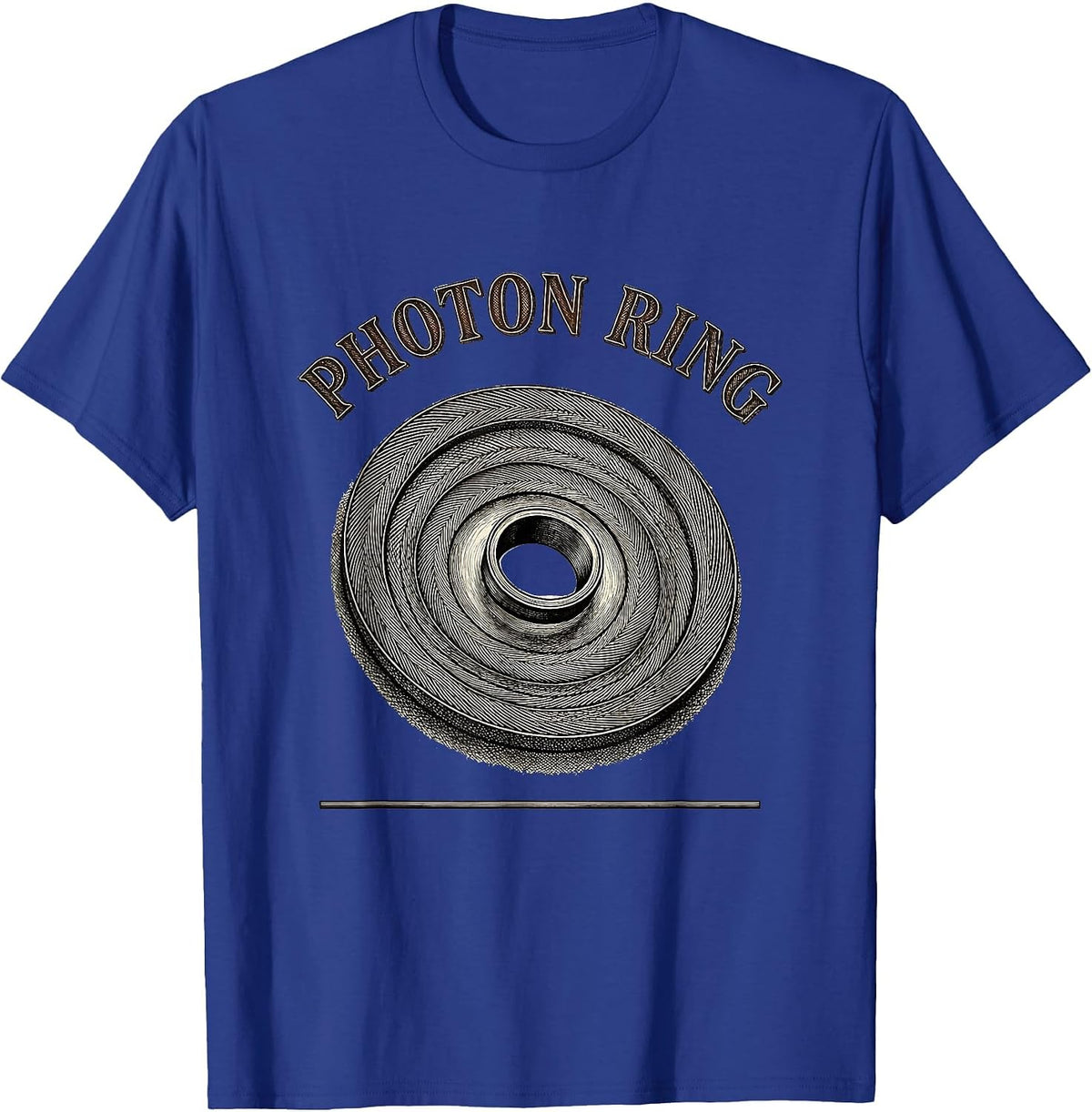 Photon Ring Black Hole Astrophysics Science Equation Physics T-Shirt - Royal Blue
