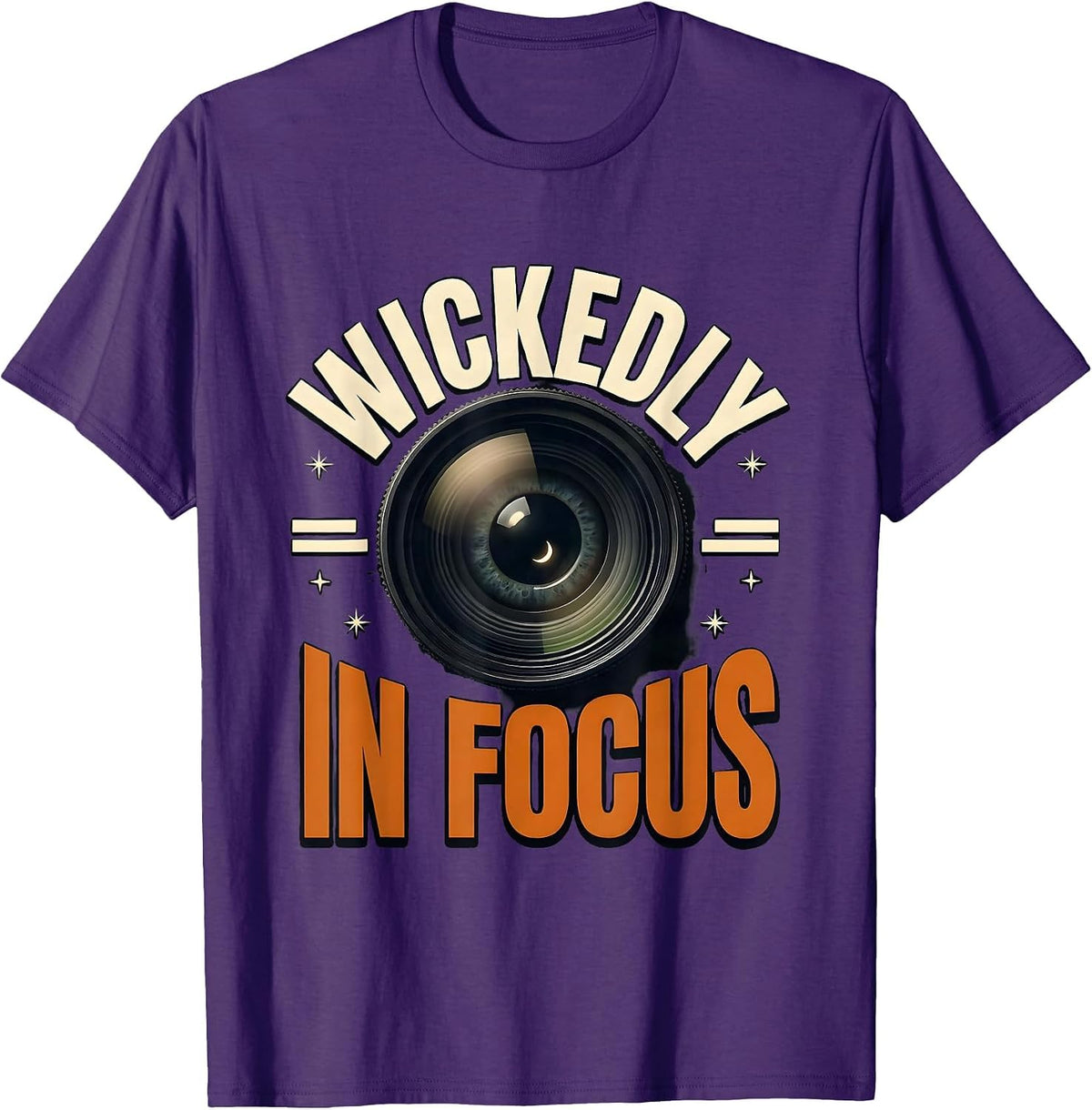 Men's Wickedly In Focus Funny Optometrist Eye Doctor Halloween T-Shirt - Purple