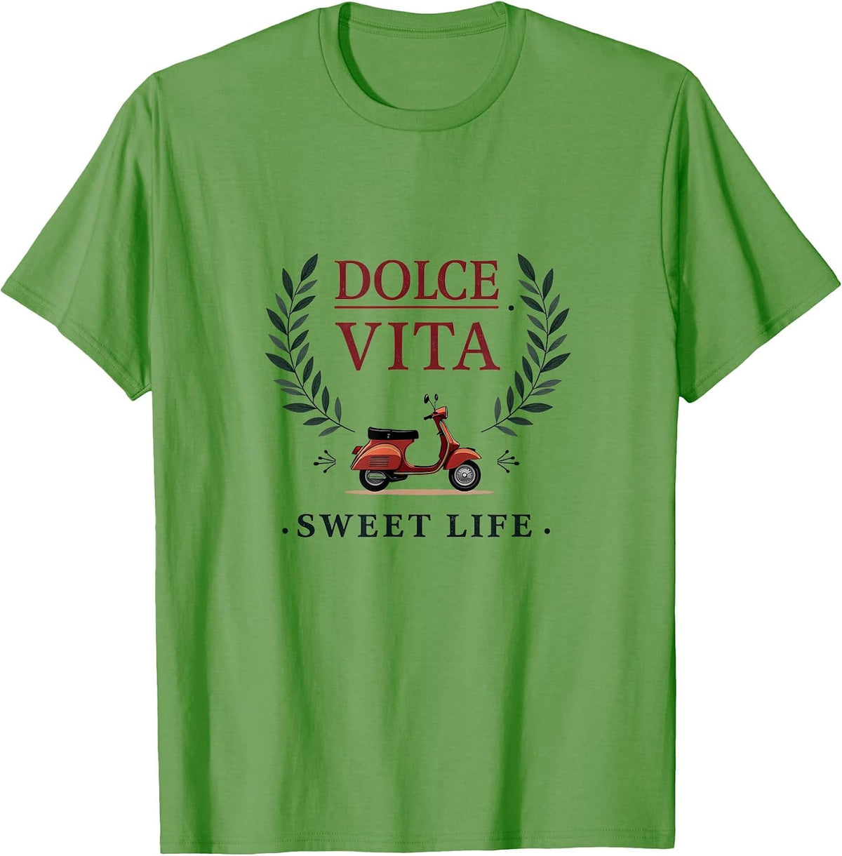Dolce Vita Sweet Life Italian Inspired Design T-Shirt Italian Gifts T-Shirt - Grass Green