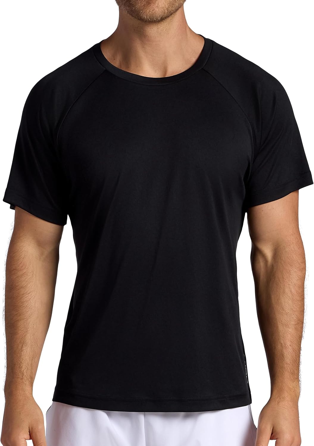 Head Men's Overgrip Short Sleeve Crewneck T-Shirt, Standard Fit, Stretch Lightweight Material - Black