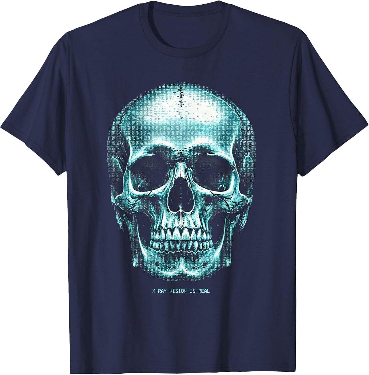 X-Ray Vision Is Real Radiology Design T-Shirt - Navy Blue