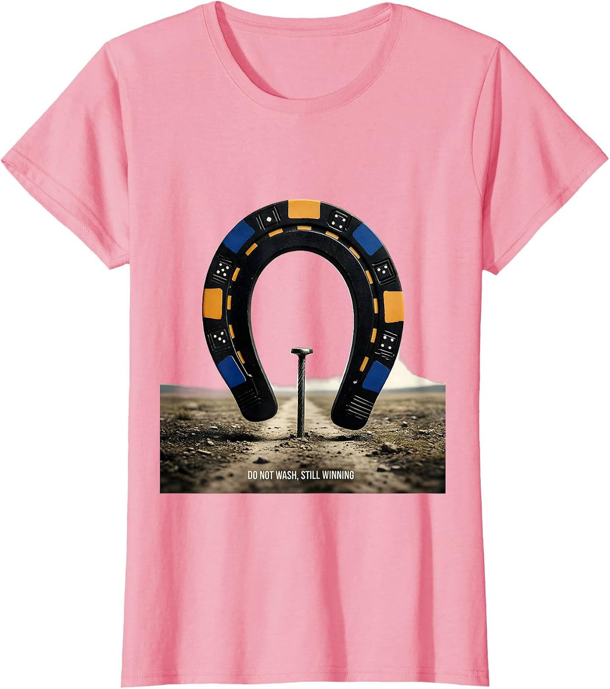 Women's Do Not Wash Still Winning Funny Gambling Casino Player Poker T-Shirt - Pink