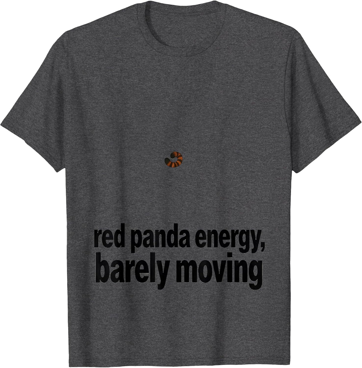 Men's Red Panda Energy Barely Moving Funny Red Panda Lover Gift T-Shirt - Dark Heather Grey