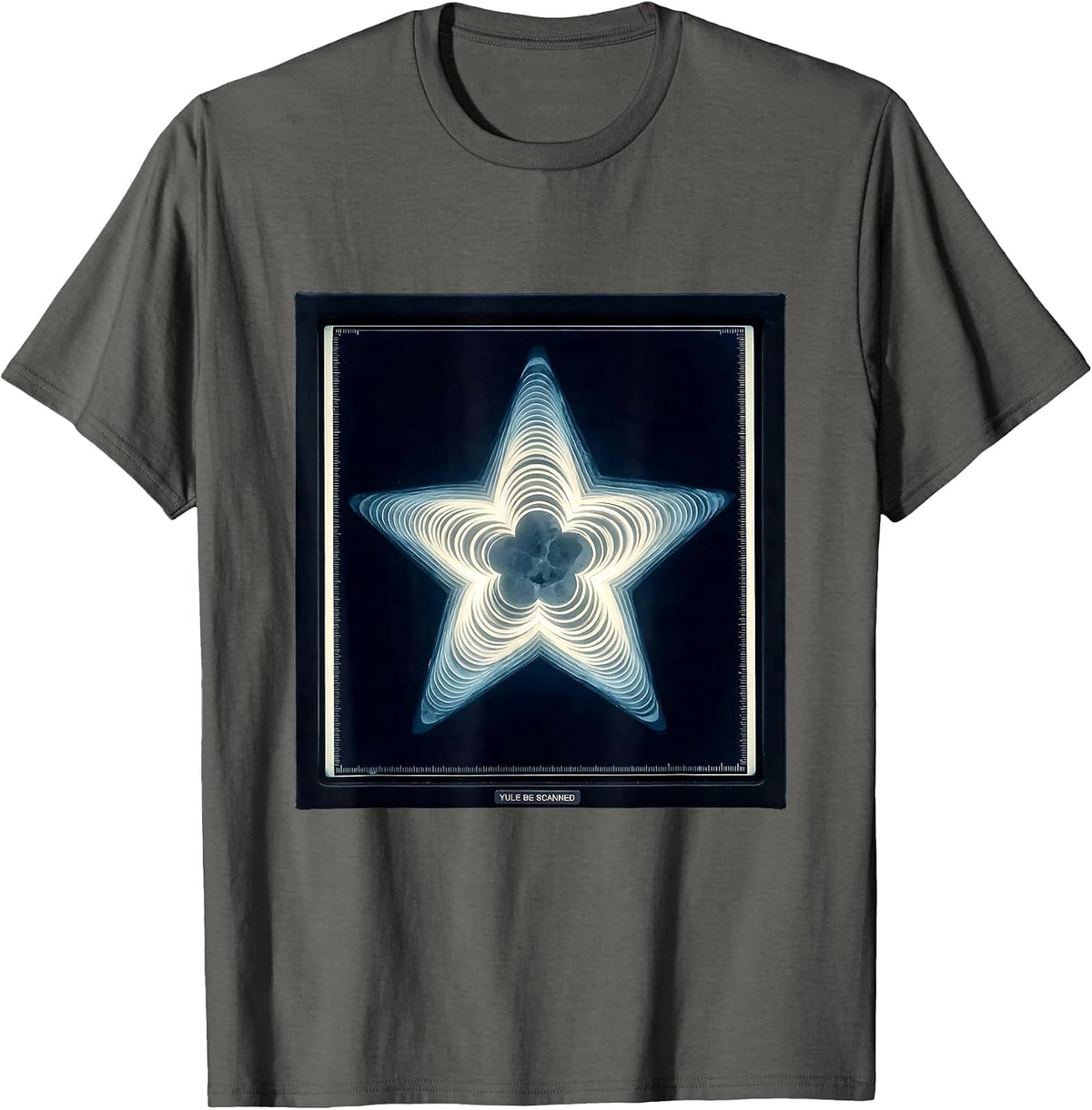 Yule Be Scanned Radiology Tech Christmas Humor Novelty T-Shirt - Asphalt Grey