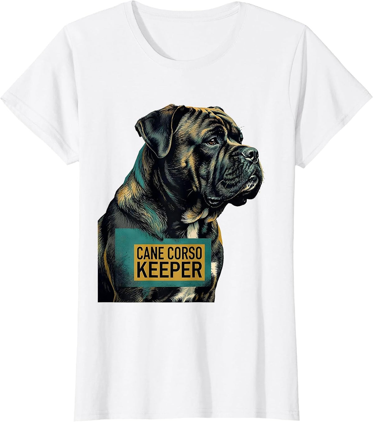 Cane Corso Keeper Midcentury Modern Dog Lover Pride T-Shirt - White