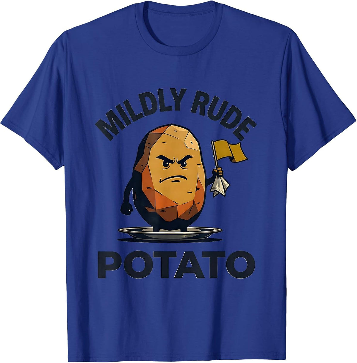 Men's Mildly Rude Potato Funny Couples Thanksgiving Matching T-Shirt - Royal Blue