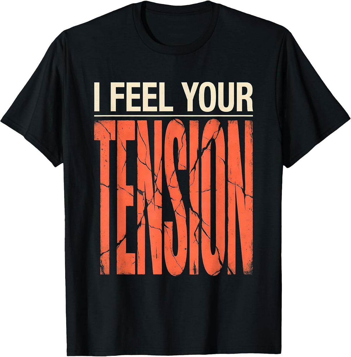 Men's I Feel Your Tension Funny Massage Therapist LMT Gift T-Shirt - Black