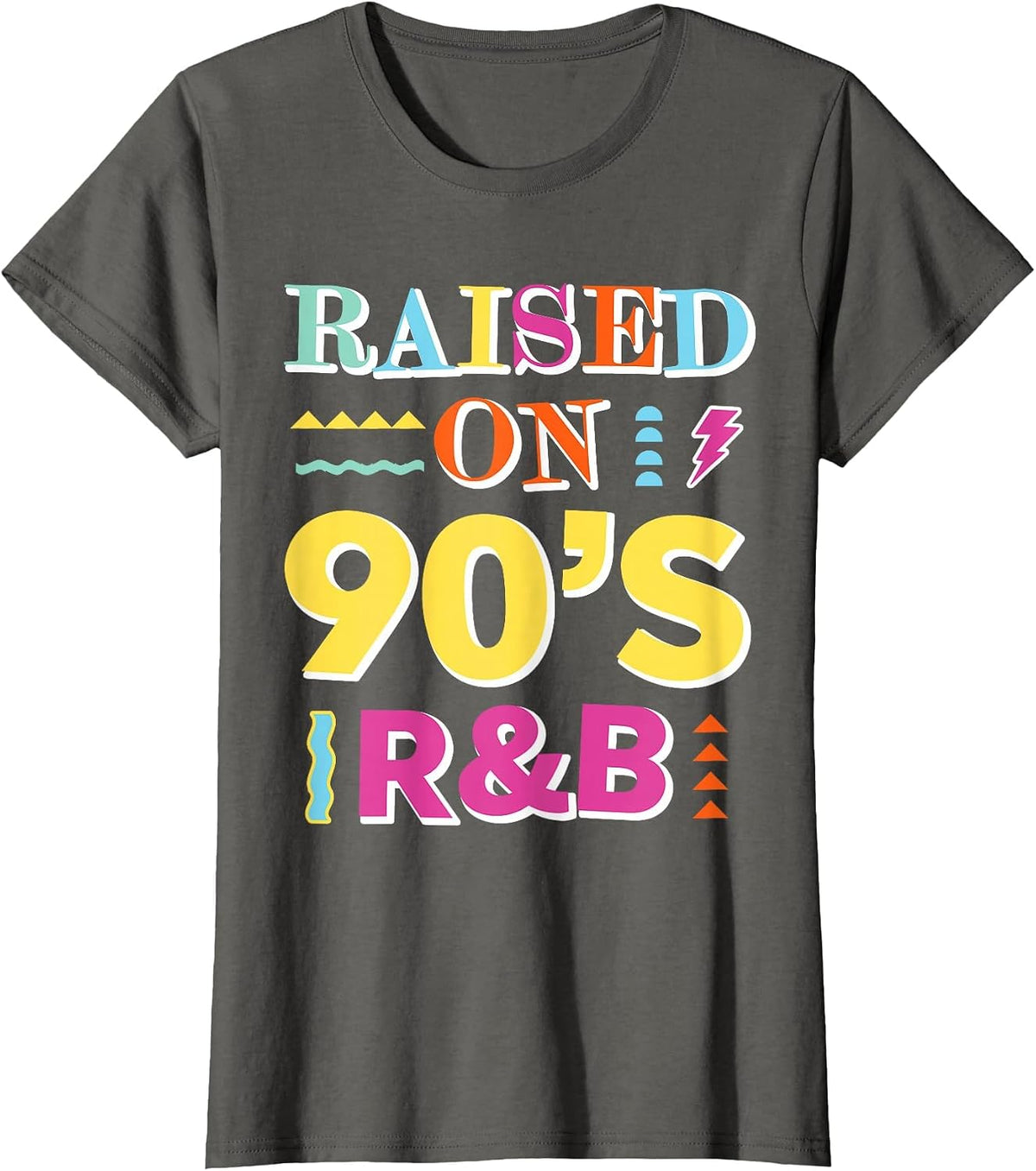 Raised on 90s R&B T-Shirt - Asphalt Grey