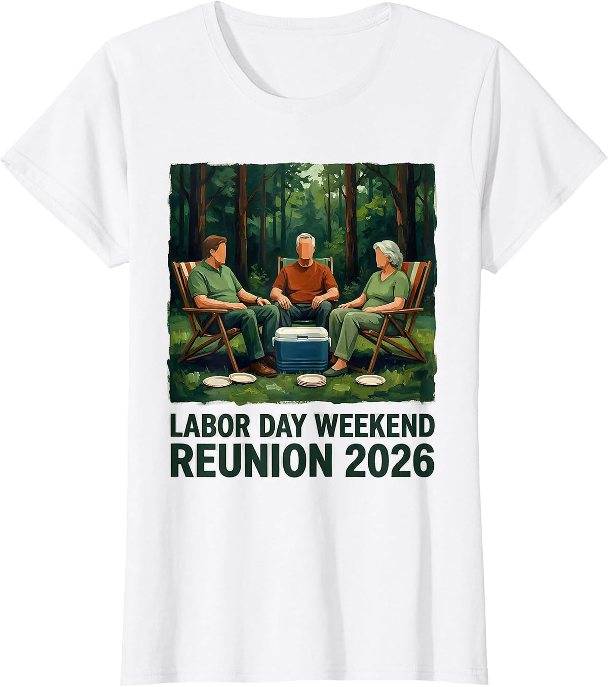 Labor Day Weekend Reunion 2026 Family Matching Group T-Shirt - White