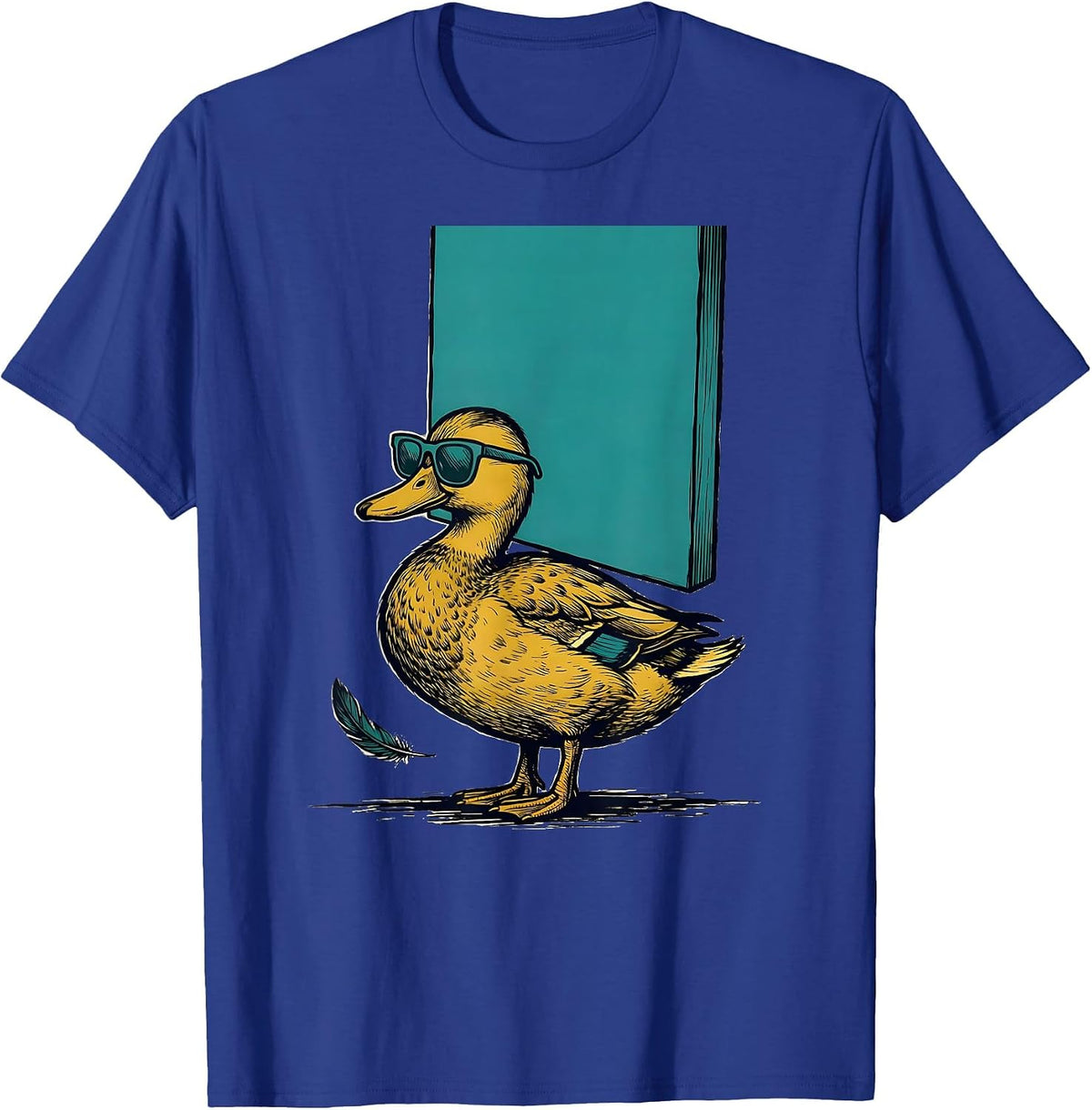 Duck Sunglasses Funny Novelty Gift for Duck Lovers T-Shirt - Royal Blue