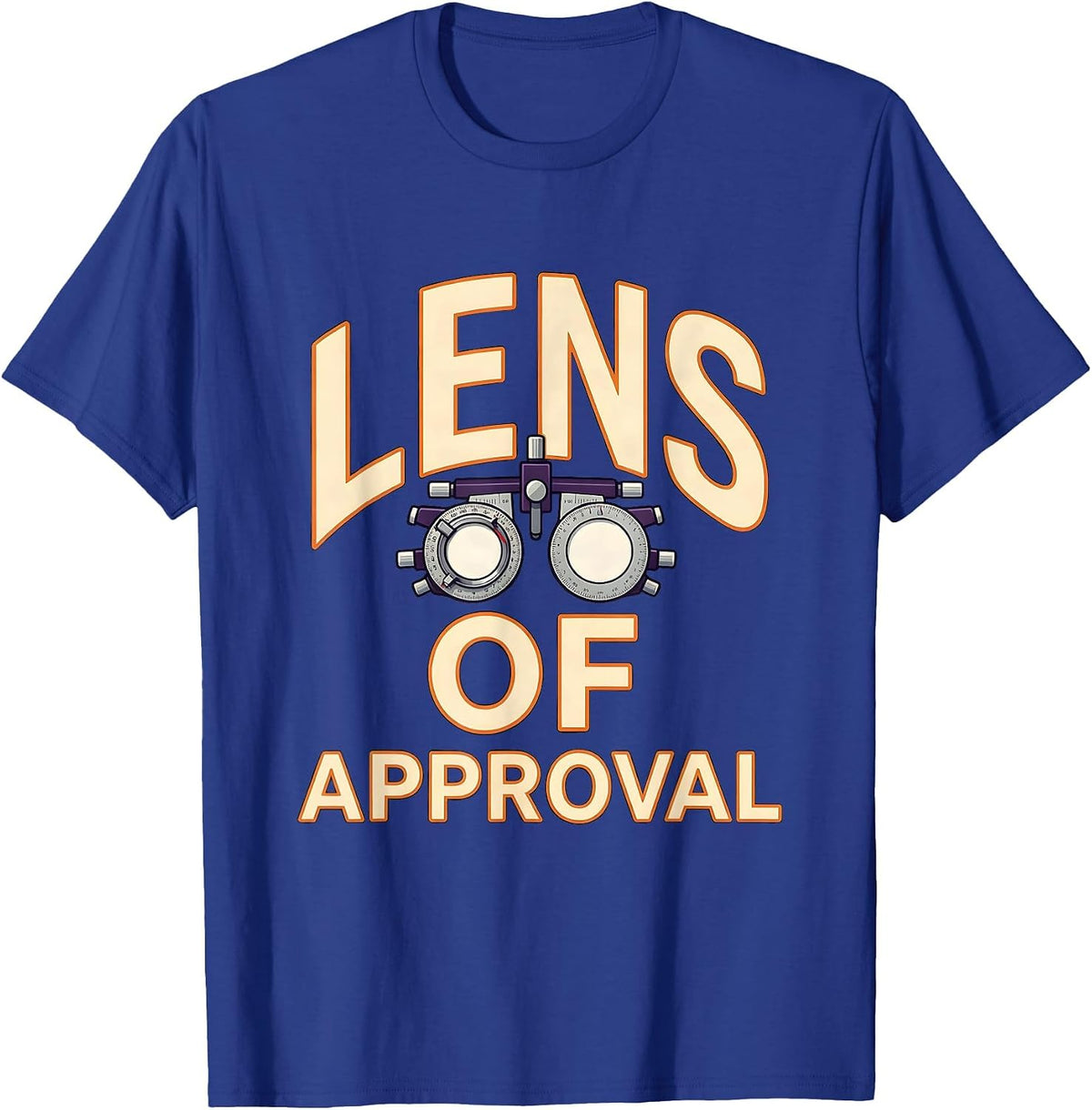 Lens Of Approval Whimsical Optometry Eye Doctor Halloween T-Shirt - Royal Blue