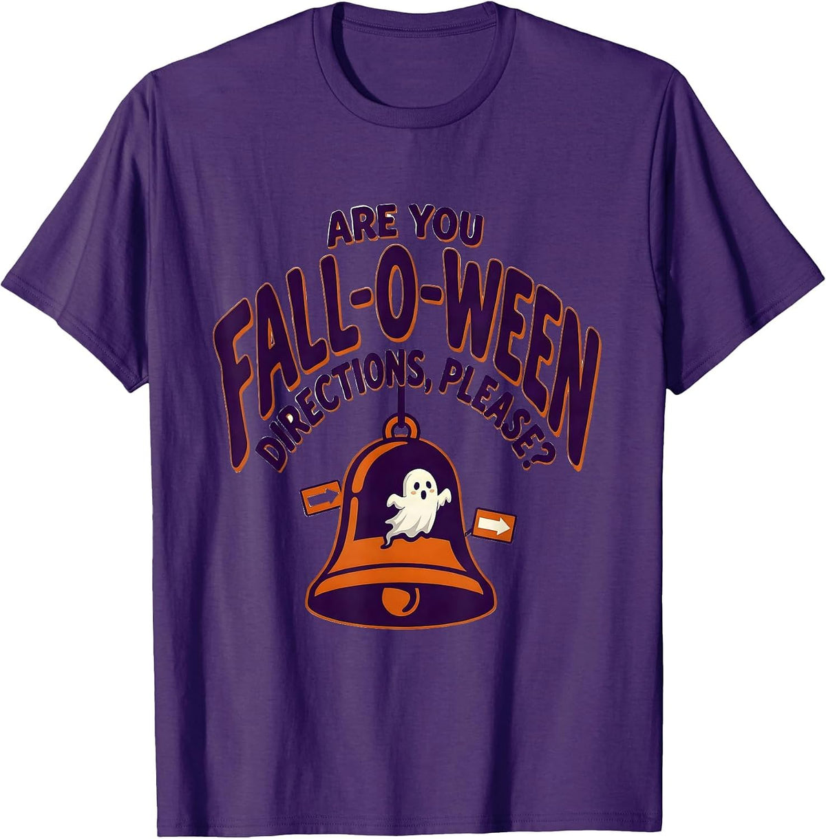 Are You Fall-O-Ween Directions, Please? Halloween Teacher T-Shirt - Purple
