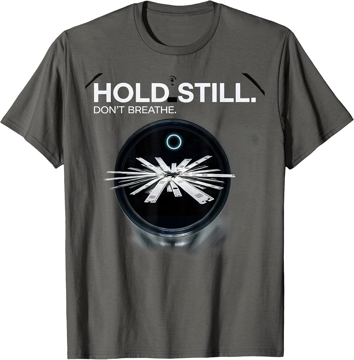 Men's Hold Still Don't Breathe Swiss International Radiologic T-Shirt - Asphalt Grey