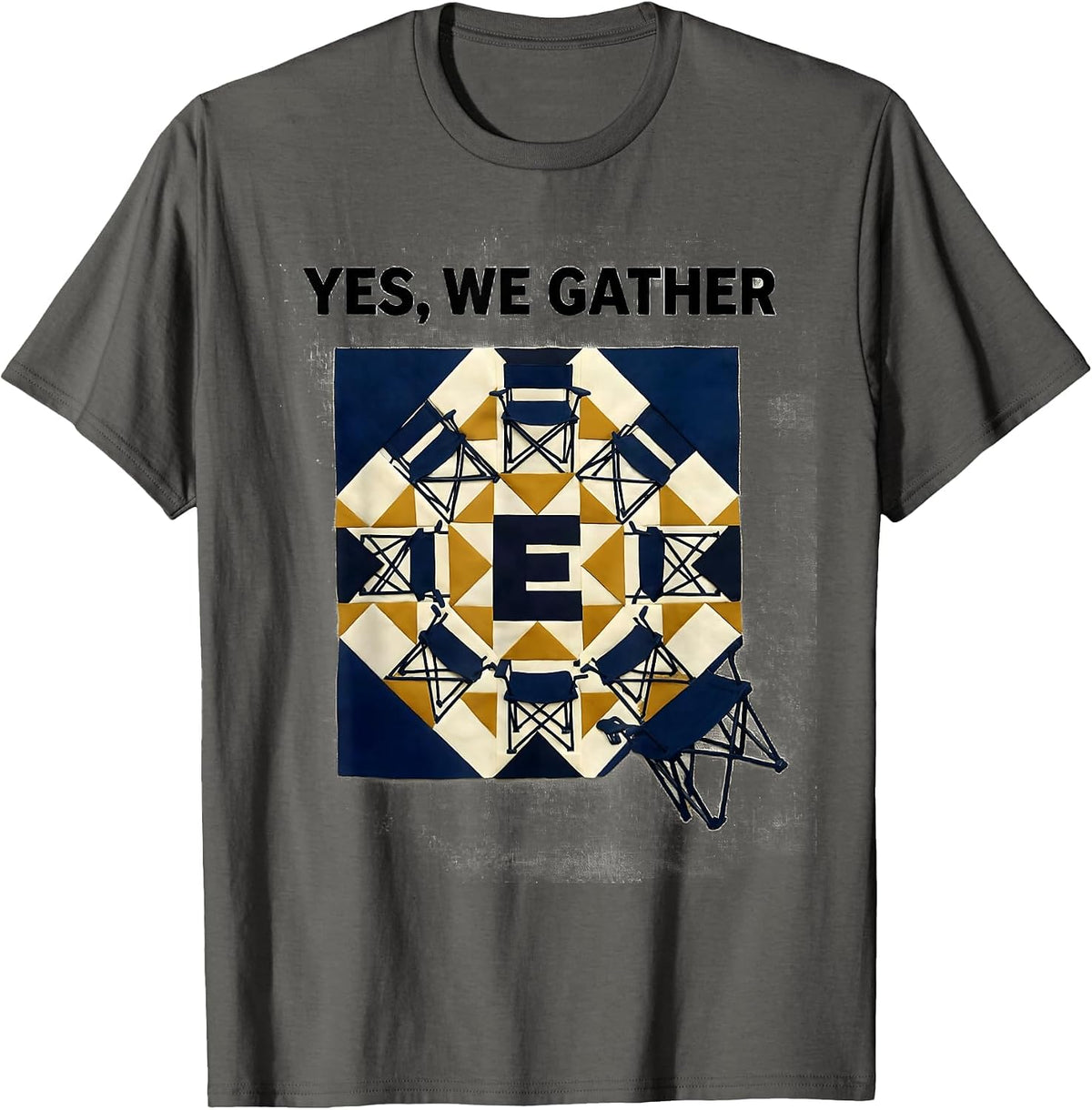 Yes, We Gather Family Reunion Matching Group Humor T-Shirt - Asphalt Grey